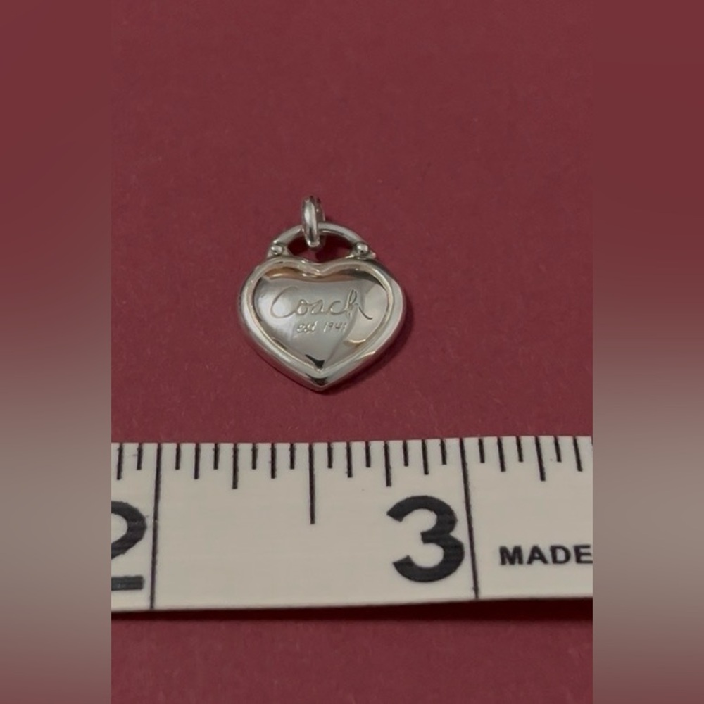 Authentic Coach Heart Locket Pendant
